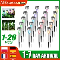 Solar Outdoor Lights Garden Lamp Solar Powered Waterproof Landscape Path Outdoor for Yard Backyard Lawn Patio Decorative