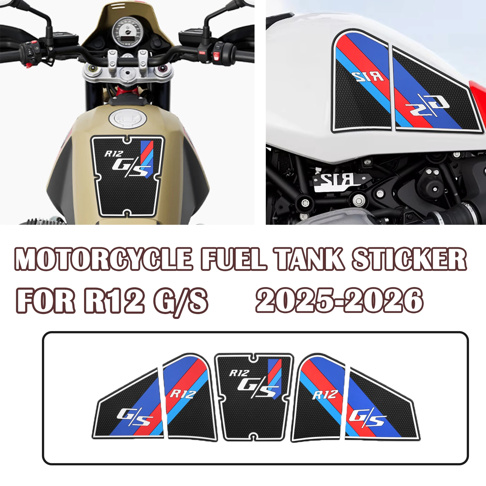 

For BMW R12 G/S R12 G R12 S 2025-2026 Motorcycle Accessories fuel tank pad protector sticker decal knee pad kit