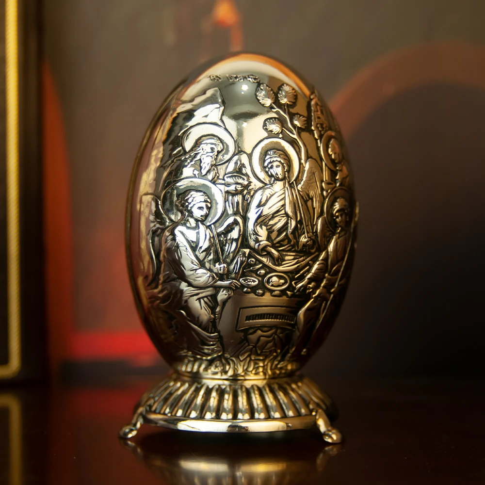 HTISOK Orthodox Catholic Virgin Mary Statue Church Home Table Decoration Round Shape Decorations