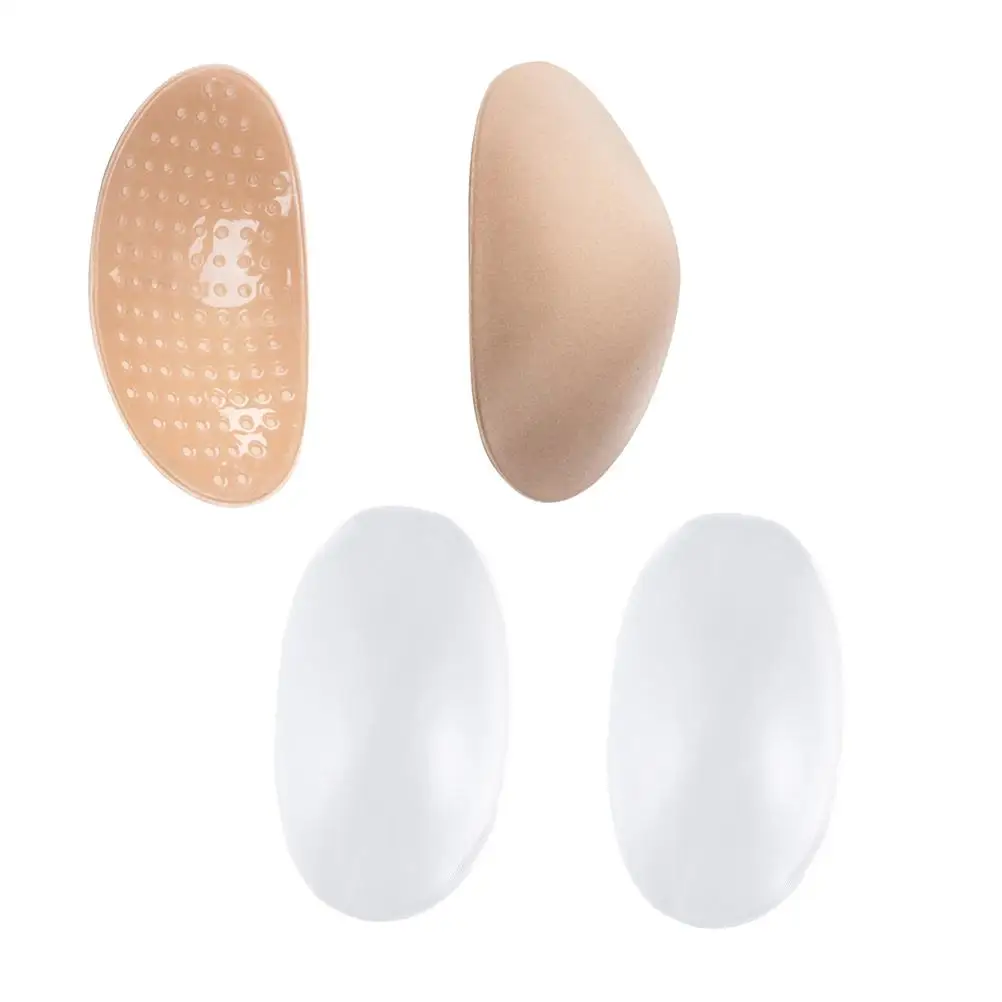 2 Pairs Shoulder Pads Adhesive Cushion Bras Enhancer Padding Silicone Mat Silica Gel Push- and Women