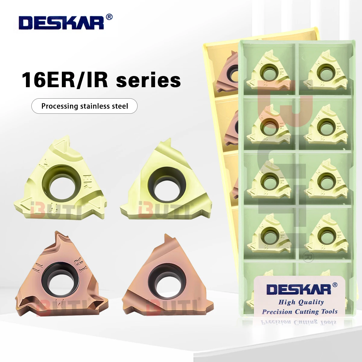 

DESKAR 100% 16IR/ER 14 Вт 16IRH/IRM 11 Вт LF6018J LF6018W Токарный станок с ЧПУ с резьбовыми лезвиями Режущая головка с резьбовым зубом Инструменты из титанового сплава