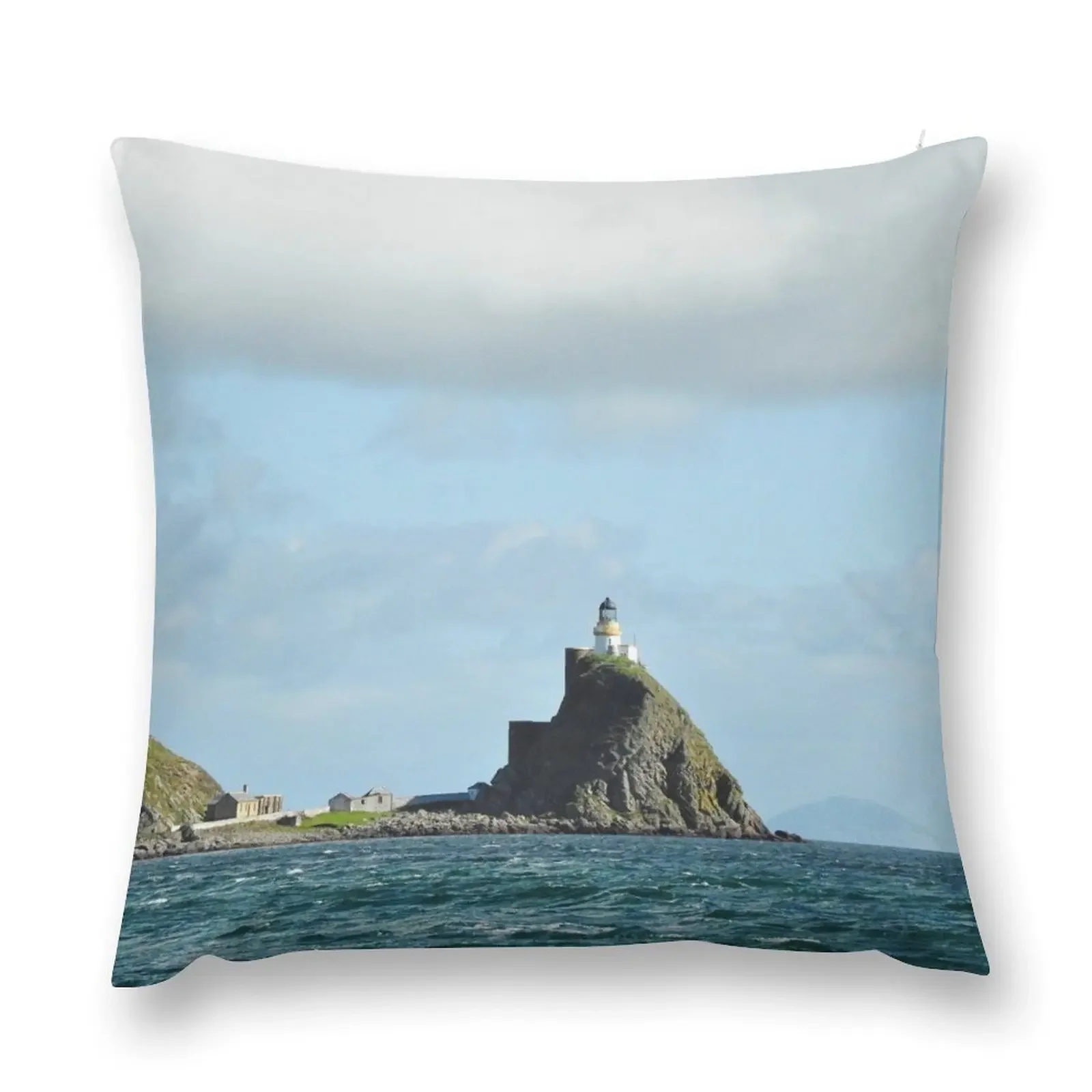 Sanda Isle Lighthouse & Ailsa Craig Scotland Throw Pillow bed pillows Cushions Cover christmas decorations for home 2025 pillow