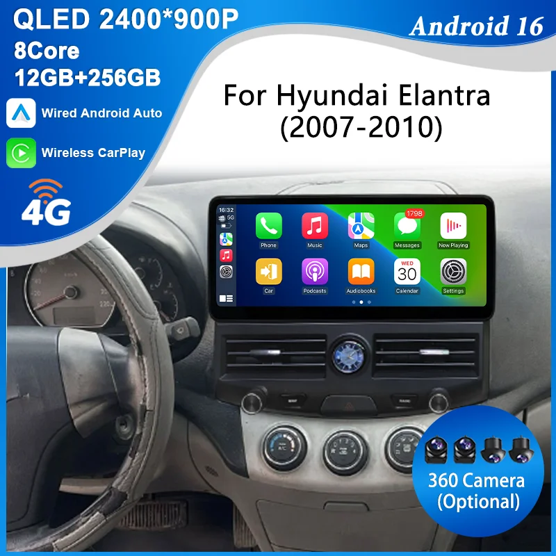for Hyundai Elantra 2007-2010 12.3
