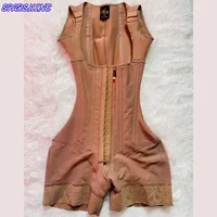 Faja-mono sin mangas con pecho abierto, faja moldeadora de alta compresión, levantamiento de glúteos, ropa interior adelgazante, moldeador de cuerpo