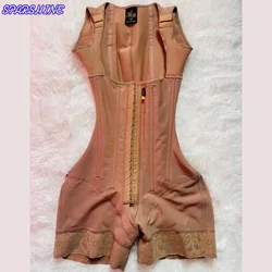 faja Tuta senza maniche a petto aperto Cintura modellante ad alta compressione Glutei con petto che sollevano biancheria intima dimagrante