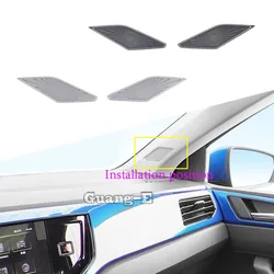 Car Cover A Column Frame Triangle Audio Speak Sound Ring Circle Sticks For Volkswagen VW Polo Hatchback 2019 2020 2021 2022 2023