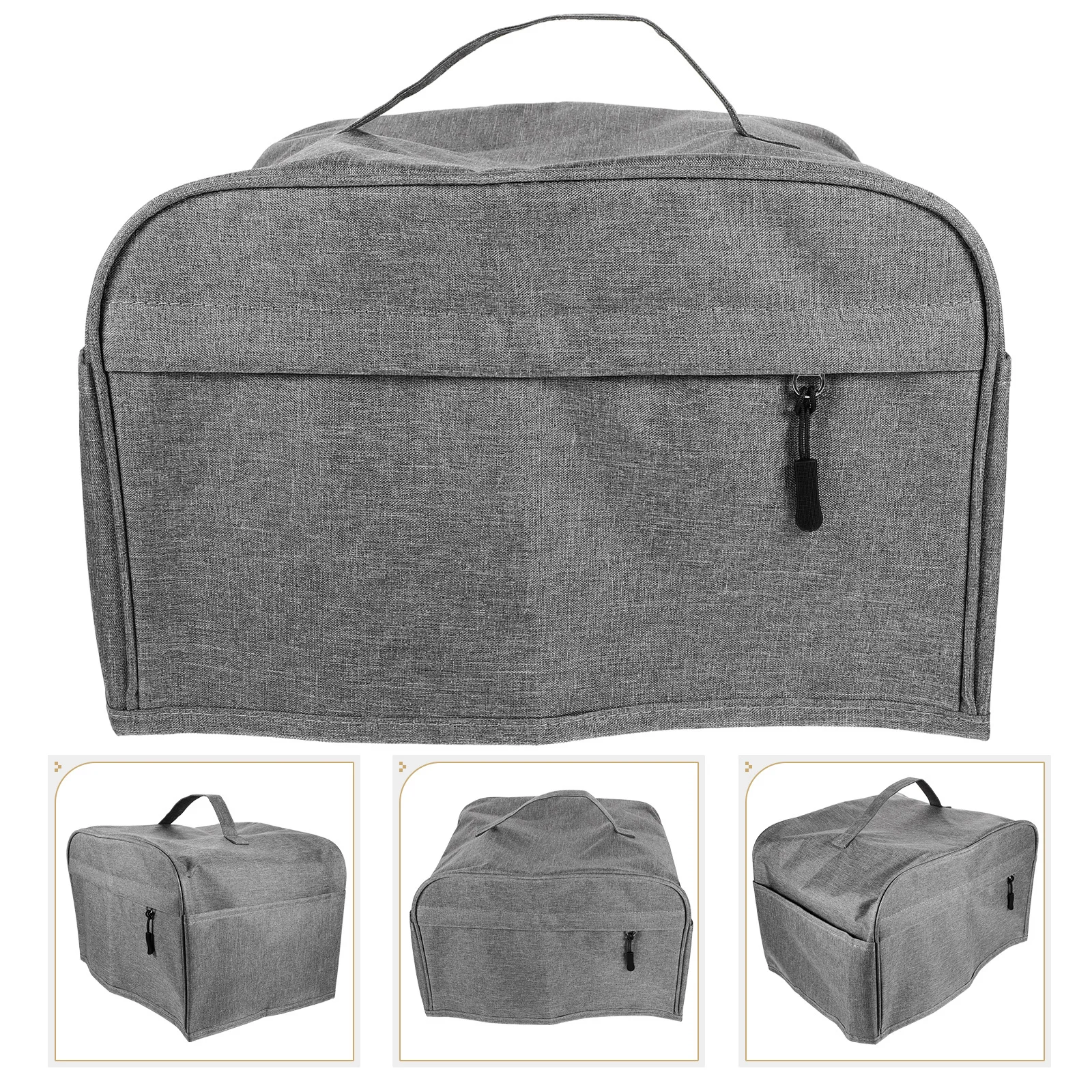 

Toaster Cover with Pockets Medium Size Washable Bread Machine Protector Universal Kitchen Appliance Cover Reusable