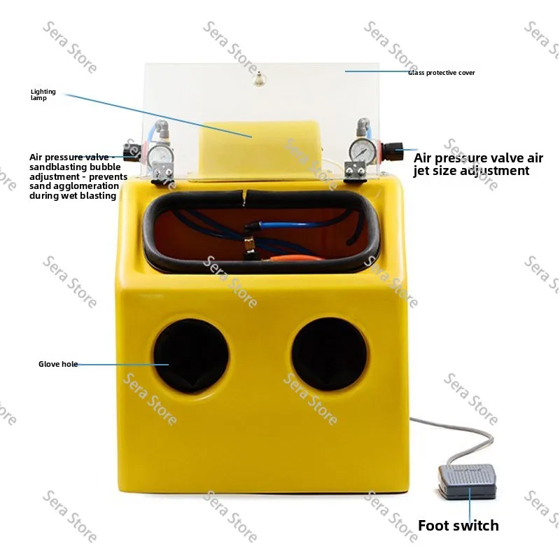 Jewelry Sandblasting Machine Gold Ancient Method Small Water Sandblasting Machine Gold and Silver Jewelry Frosted Glass Sand