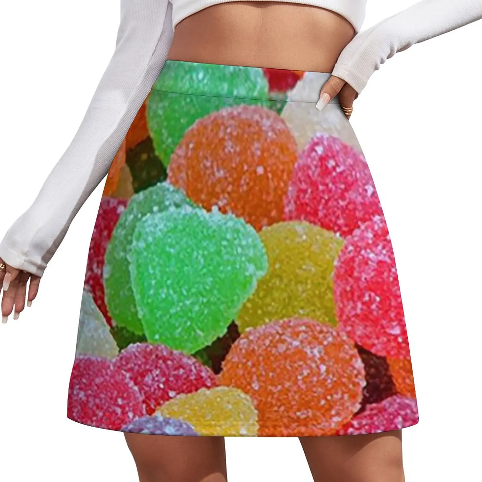 Colorful sugar candy Mini Skirt Female skirt korean style