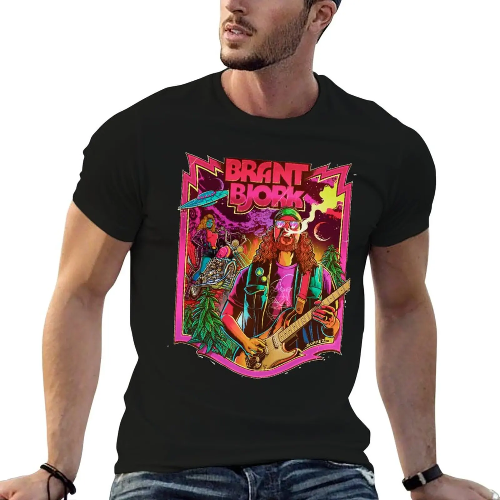 Brant Bjork guitar T-Shirt Lightweight Cooling Short Sleeve Tee