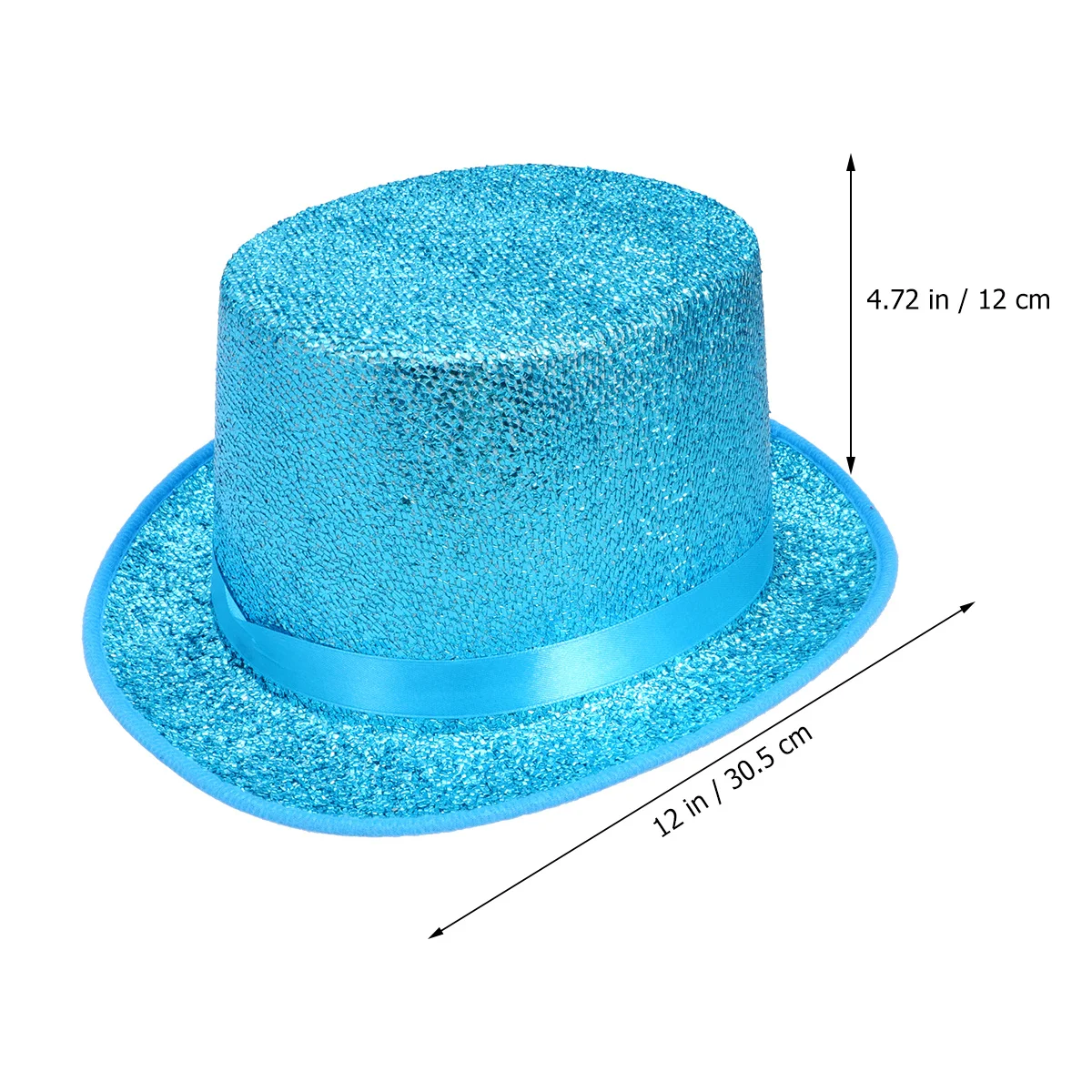 قبعة الترتر الخضراء أداء الحفلات التنكرية قبعة الساحر تنفس لينة سباركلي قبعة لامعة الترتر قبعات الحفلات للبالغين #4