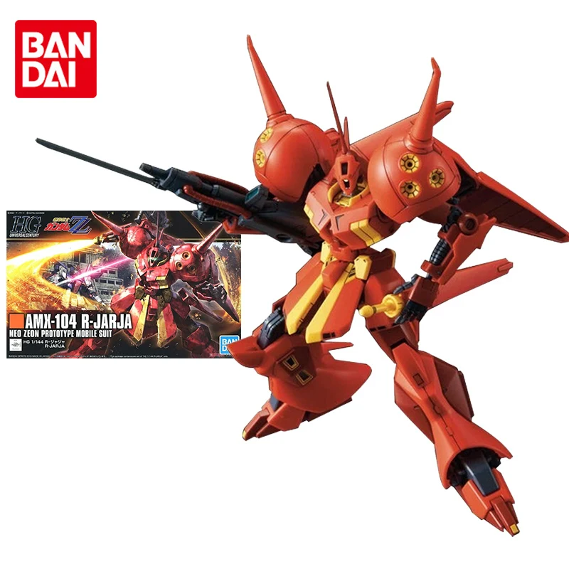 Bandai Gundam Model Kit Anime Figure HGUC 1/144 220 AMX-104 R-Jarja Genuine Gunpla Model Action Toy FigureToys for Children