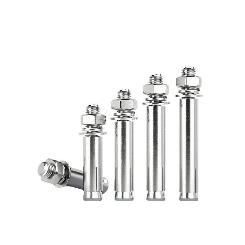 Stainless steel external expansion bolts, galvanized extensions, screws and pipe nails