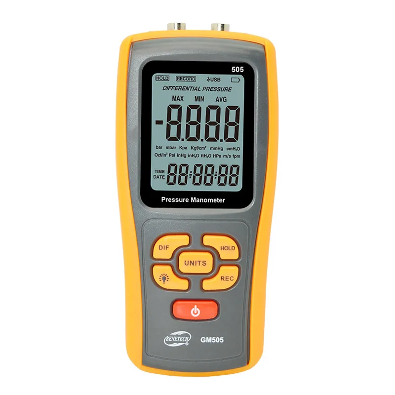 GM505 Handheld Digital Pressure Gauge Manometer