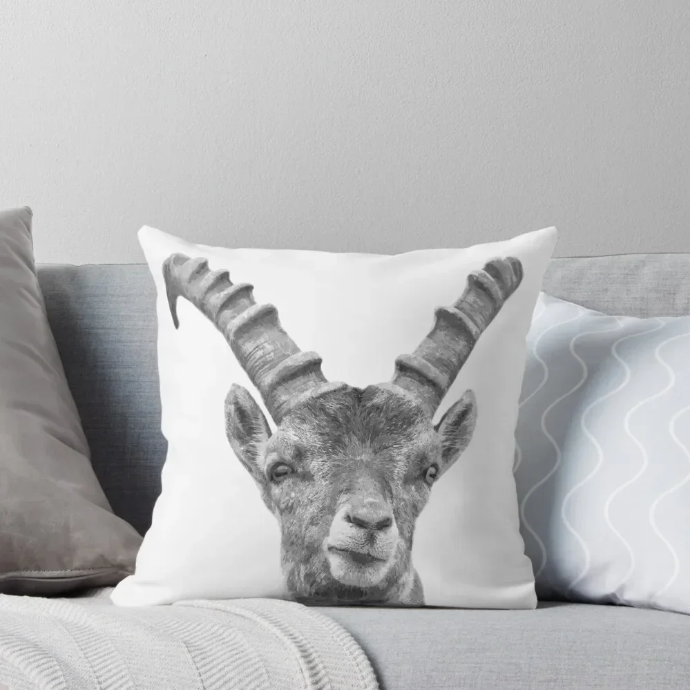 Black and White Capricorn Throw Pillow Ornamental Pillow Throw Pillow Covers Cushion Cover For Sofa