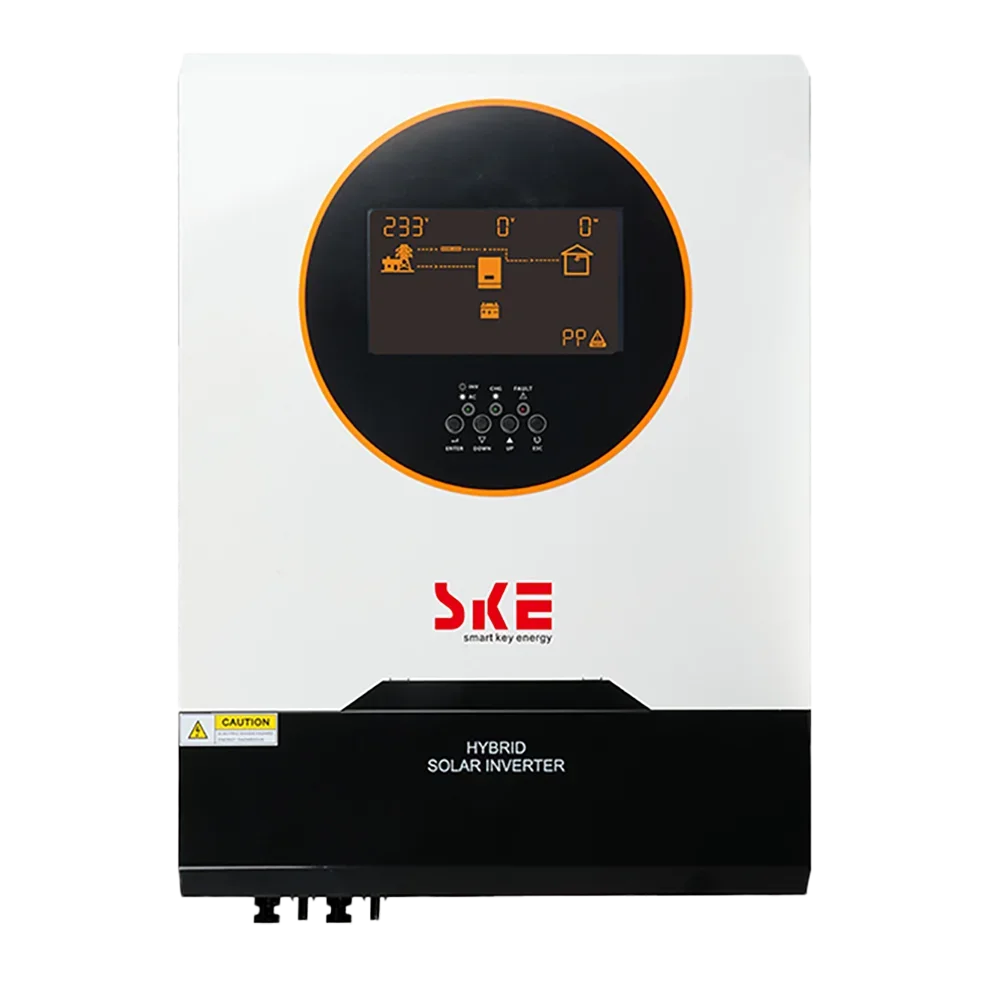 SKE 10.2KW Sistema de inversor solar híbrido de onda senoidal pura 48V MPPT Inversor offgrid funciona com ou sem bateria