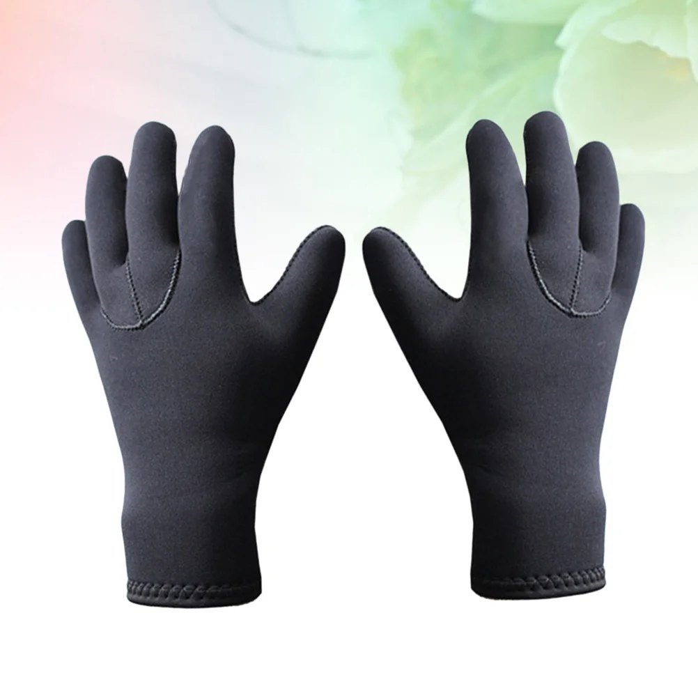 

1Pair 3Mm Neoprene Diving Gloves Lightweight Stretchable Design for Snorkeling Canoeing Kayaking Full Hand Coverage Water Use