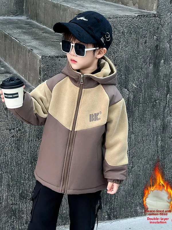 

Детская парка Thiened Fce, осенне-зимнее новое поступление, хлопковое дэт для мальчиков, модная хлопковая одежда Thiened для подростков