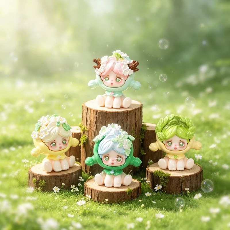 Nuonuo Forest Whisper Serie Bohnenfiguren, DIY-Dekorationszubehör, Exquisite Mini-Ornamente für Auto und Schreibtisch, Geschenkidee – Detail 7