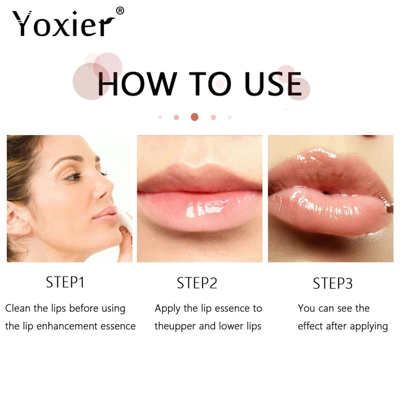 Instant Volumising Lip Plumper Oil Serum Increase Lip Elasticity Reduce Fine Lines Repair Nourish Essence Sexy Beauty Lip Care