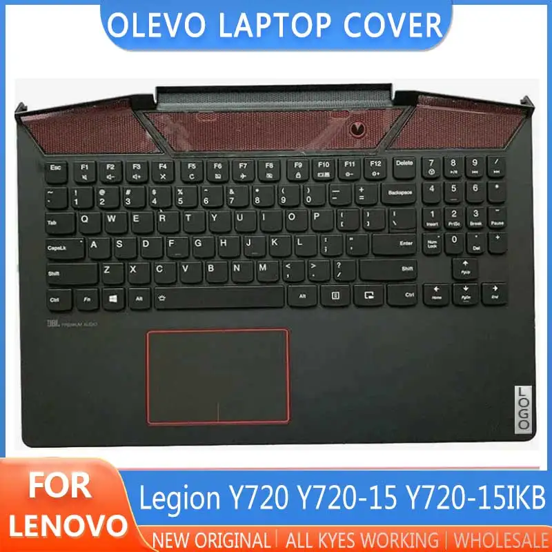 

New Laptop case For Lenovo Legion Y720 Y720-15 Y720-15IKB Palmrest Upper Case Cover C Shell With US Backlit Keyboard