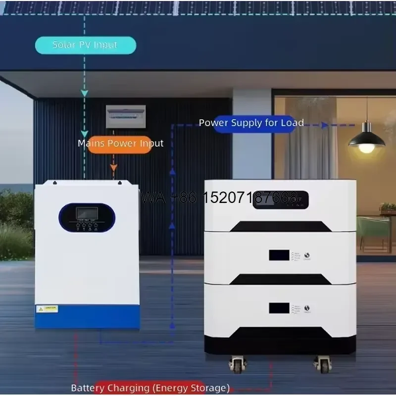 Wmwmnu for Premium Home Solar Panel Energy Storage System Integrated Lithium Battery Residential Power Supply Complete Kit