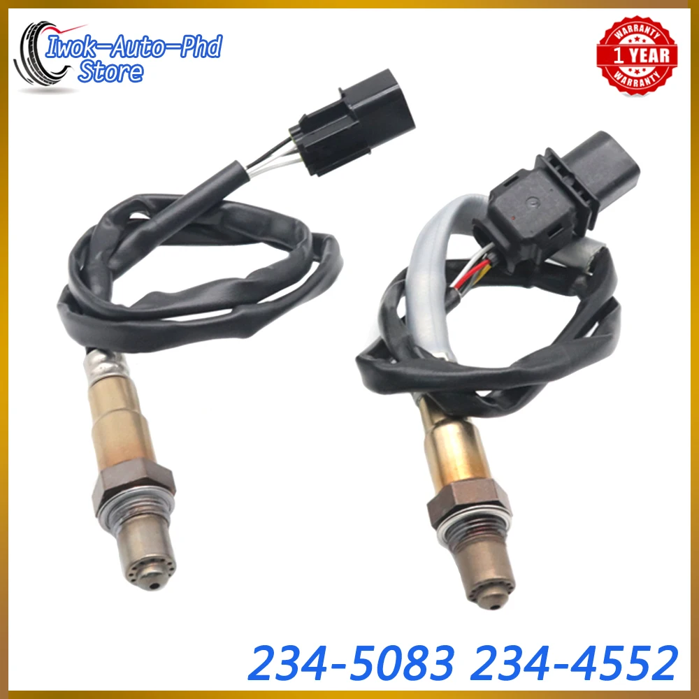 

New Car Lambda Oxygen Sensor 234-5083 234-4552 2PCS Up&Downstream For Hyundai Elantra Kona Sonata Tucson Kia Forte Forte5 Optima