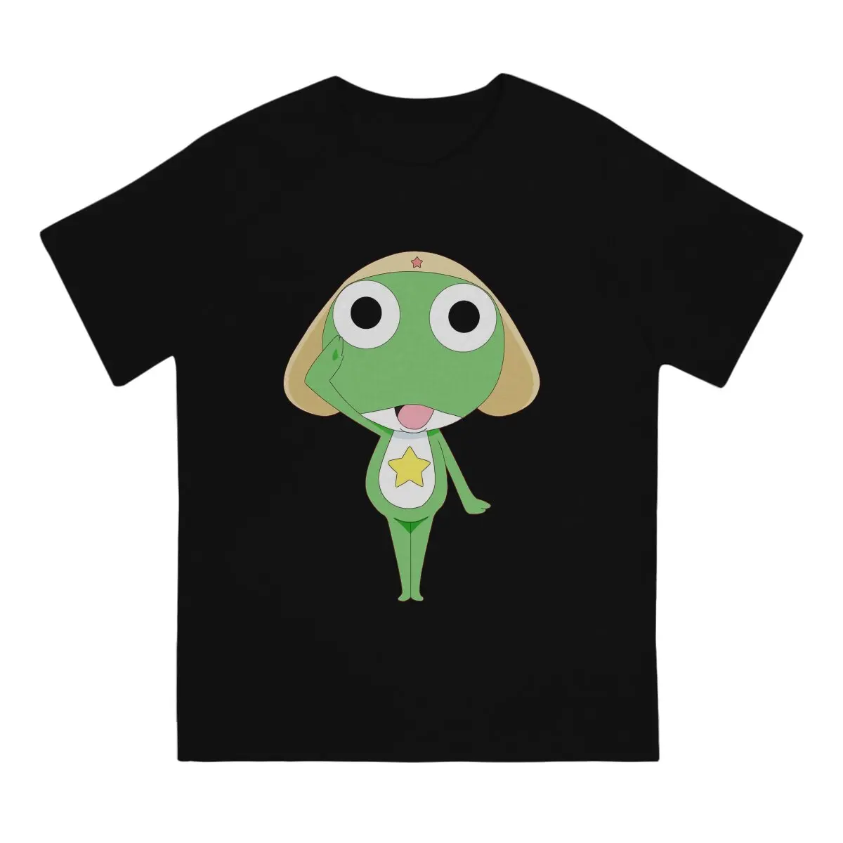 Maglietta da uomo per segnalazione maglietta Sgt Frog Keroro Gunso Cartoon Anime vestiti in puro cotone fantastica maglietta con stampa a maniche