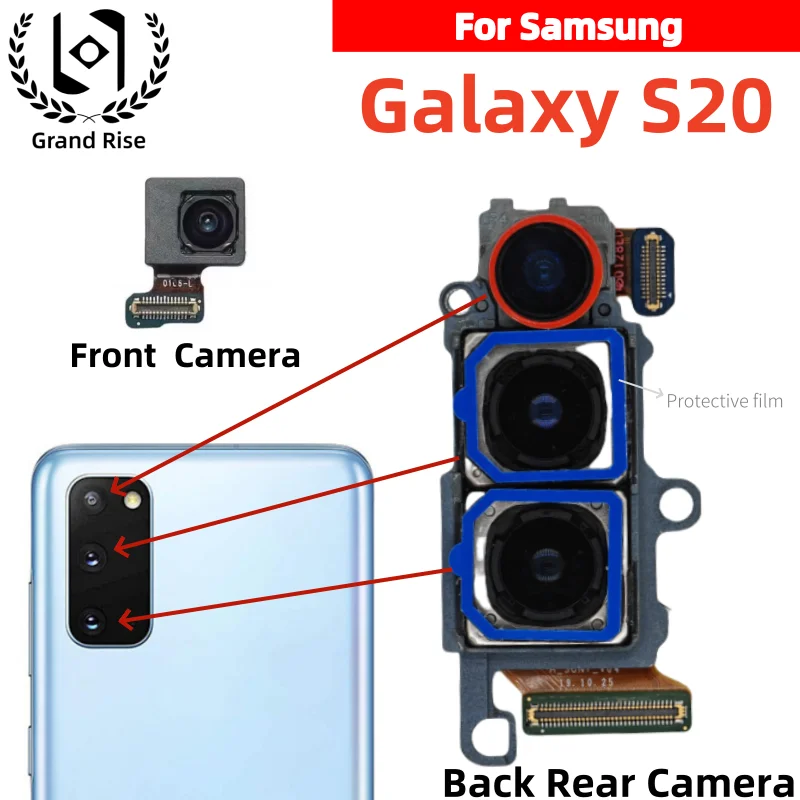 

For Galaxy S20 5G Camera Set for Samsung Galaxy S20 5G SM-G988B （elephoto + Depth + Wide + Main Camera）