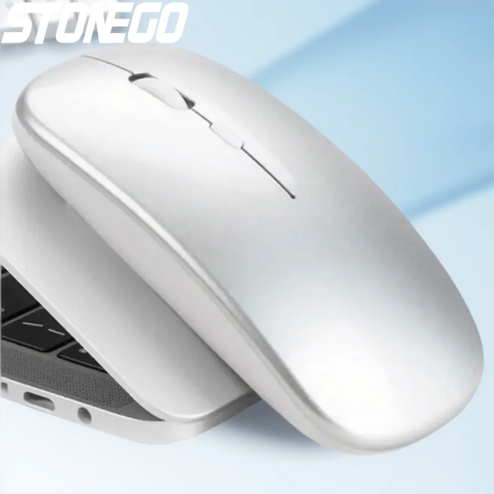 

Portable Wireless Mouse Rechargeable 2.4G Optical Silent Ultra Thin Wireless Computer Mouse with USB Receiver for Laptop PC