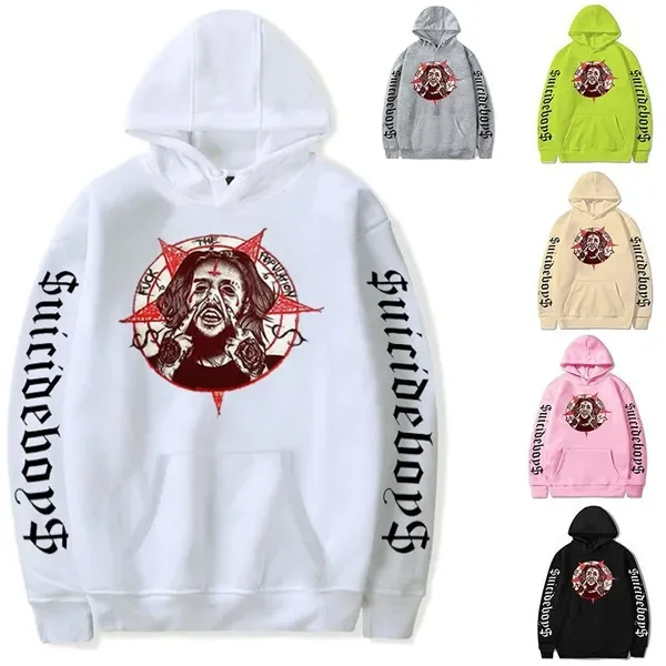 (High quality hoodie)Suicide Boys Hoodies For Men Women Autumn Casual Hooded Cozy Pullover Fashion Hip Hop Loose Sweatshirt