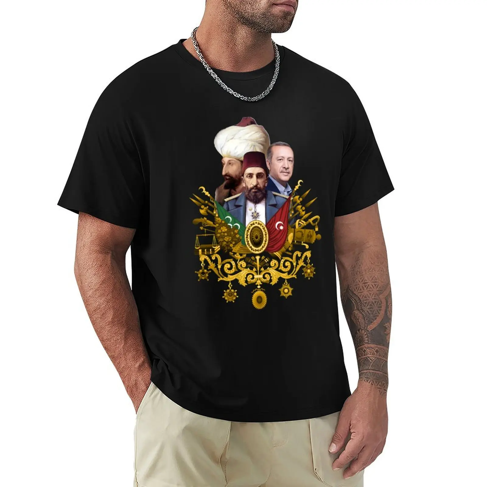 Osmanl? Armas? | Fatih Sultan Mehmet | Abdulhamid Han | Recep Tayyip Erdo?an T-Shirt Casual Everyday Short Sleeve T-Shirt