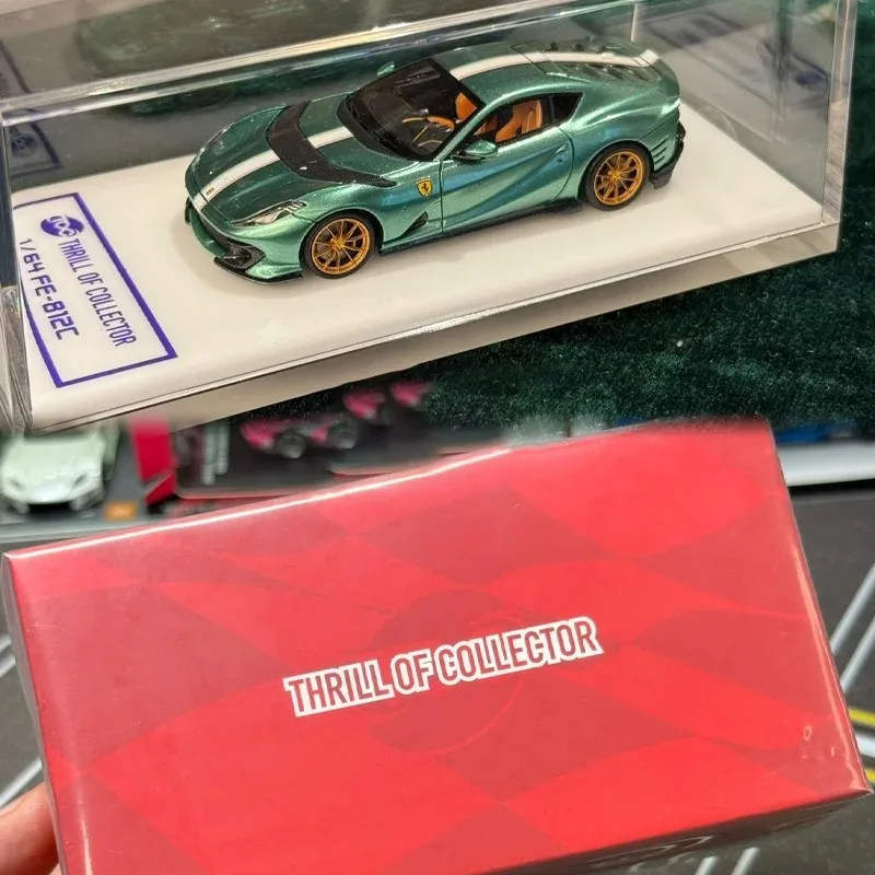 TOC Fuleme 1/64 812C Eisgrün Legierung Kraftfahrzeug Diecast Modelle Auto Spielzeug Sammlung Jungen Weihnachtsgeschenke