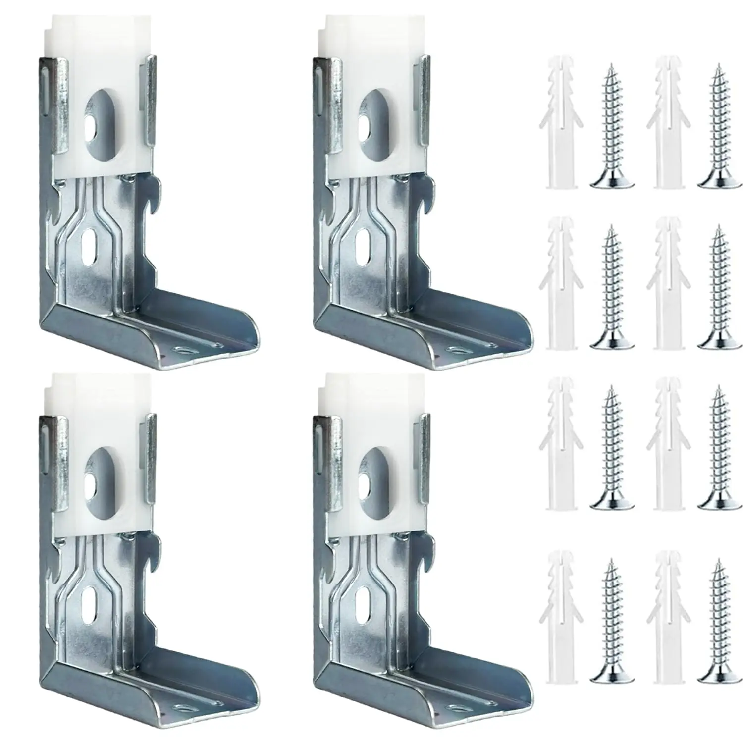 L-Shaped Curtain Bracket For 38mm Blind Adapter Kit Sturdy Metal Window Mount For Or Roller Blinds DIY Repair 4 Pack