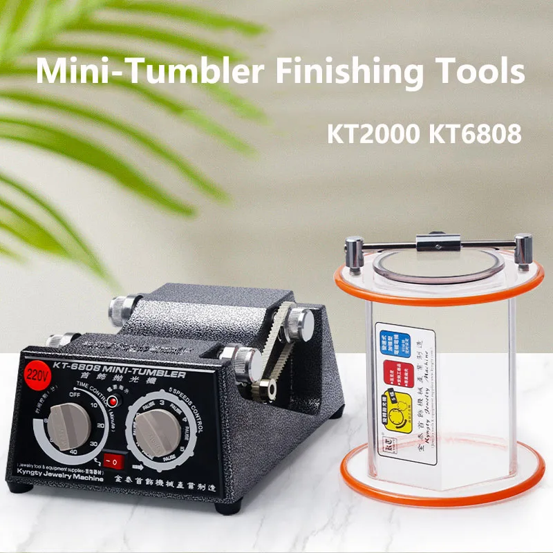 3Kg/5Kg Rotary Tumbler Polisher Surface Polisher Jewelry Drum Polishing Machine Tumbling Mini-Tumbler Finishing Tools 110V-220V