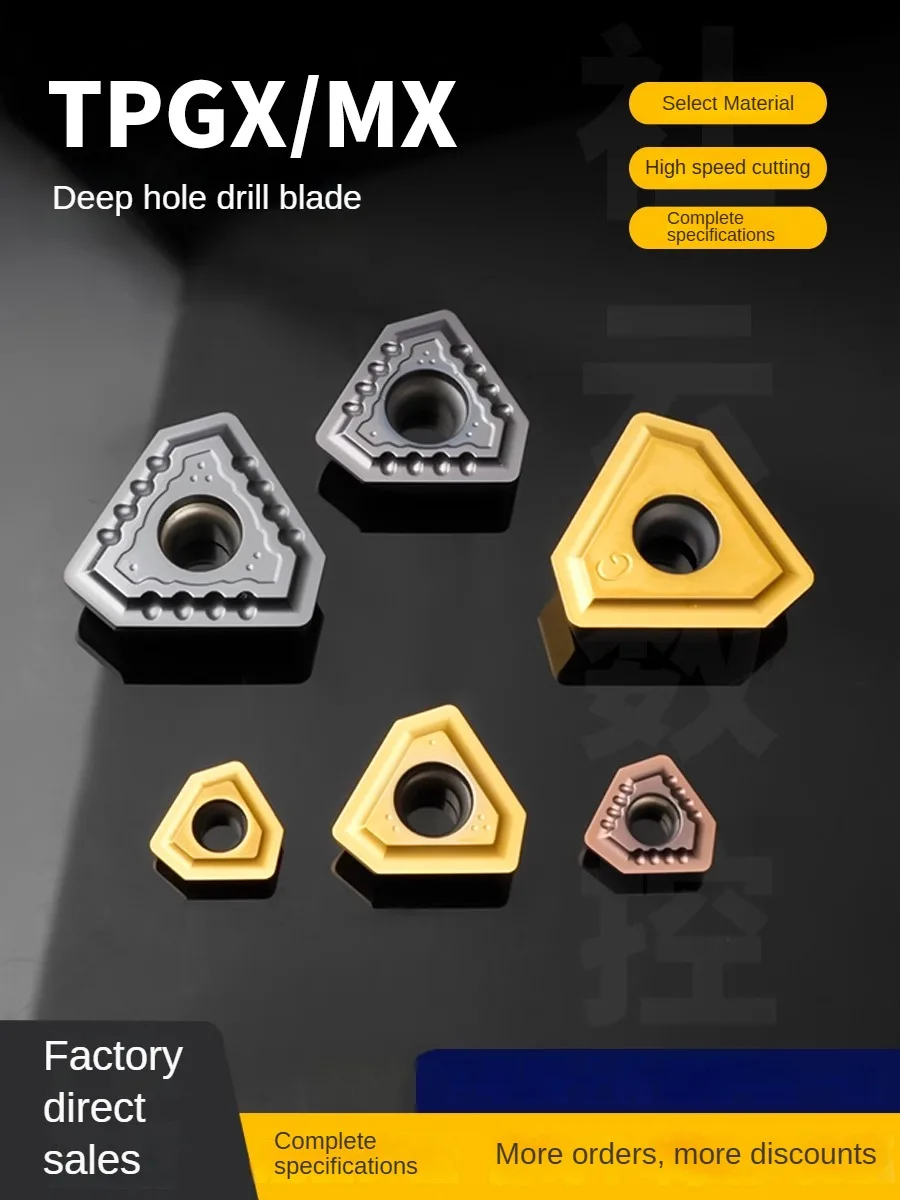 

CNC deep hole drilling blade TPGX0902 TPGX1403 TPGX1704 TPGX2204 TPGX2405 TPGX2807/TPMX0902 TPMX1403 TPMX1704R-B 2405 2807 L-G