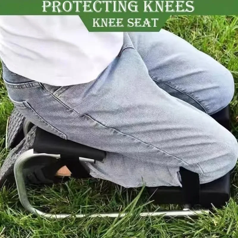 Heavy Duty Gardening Knee Stool with Handle Kneeling Seat for Weeding Planting Garden Work Home