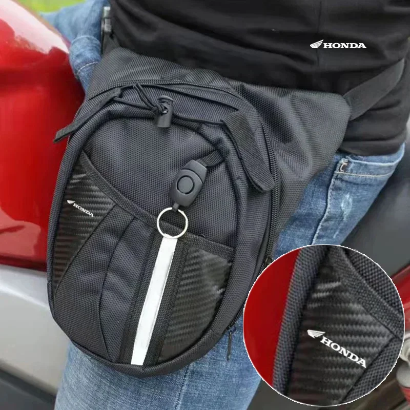 Para honda cbr 125r 954 600 f4i 650f 650r 1100xx 1000f cbr 600rr 1000rr saco de perna da motocicleta ao ar livre pacote cintura dos homens à prova dwaterproof água