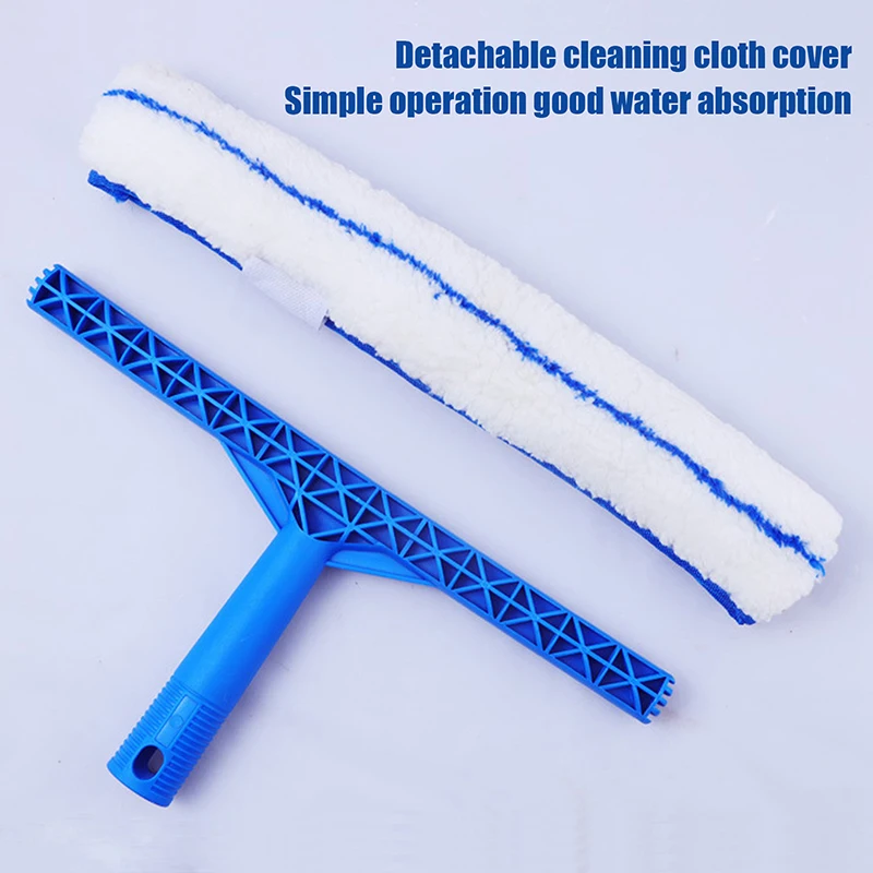 Nuevo Kit de Limpieza de Ventanas 3 en 1 de 35 CM: Escobilla Limpiacristales y Limpiador de Microfibra para Ventanas y Duchas