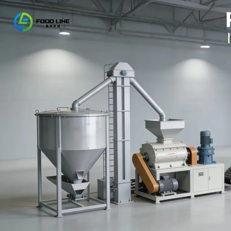 Customized New Poultry Feed Processing Equipment Electric Engine Crusher Conveyor Mixer 5 Ton/H Capacity 0.5-2mm Pellet Size