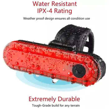 USB ชาร์จไฟจักรยานขี่จักรยานไฟท้าย LED ไฟท้ายกันน้ํา MTB ROAD BIKE Light กลับโคมไฟสําหรับจักรยาน D2K2