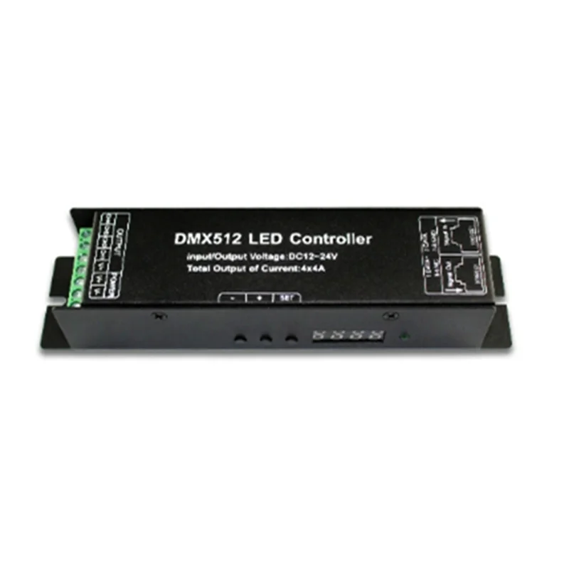 FFYY-LED DMX512 4CH デジタルディスプレイデコーダー RGBW ストリップライト DC12-24V 4A/CH DMX512 4CH 調光ドライバー用
