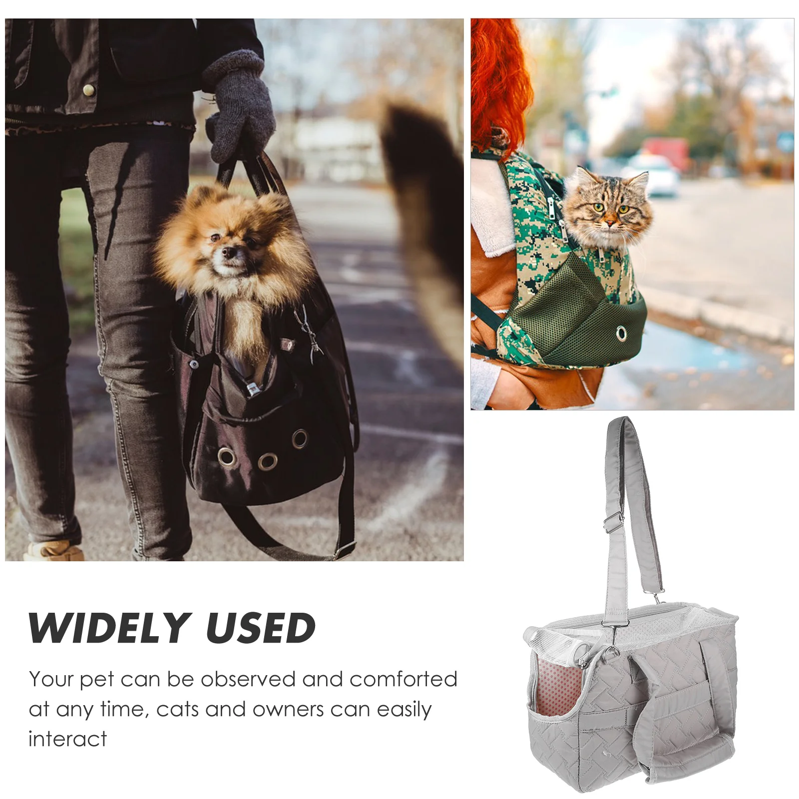 

Pet Carrier Bag Portable Cat Puppy Kitten Outdoor Carry Pouch Comfortable Durable Breathable Travel Hiking Shopping Cycling