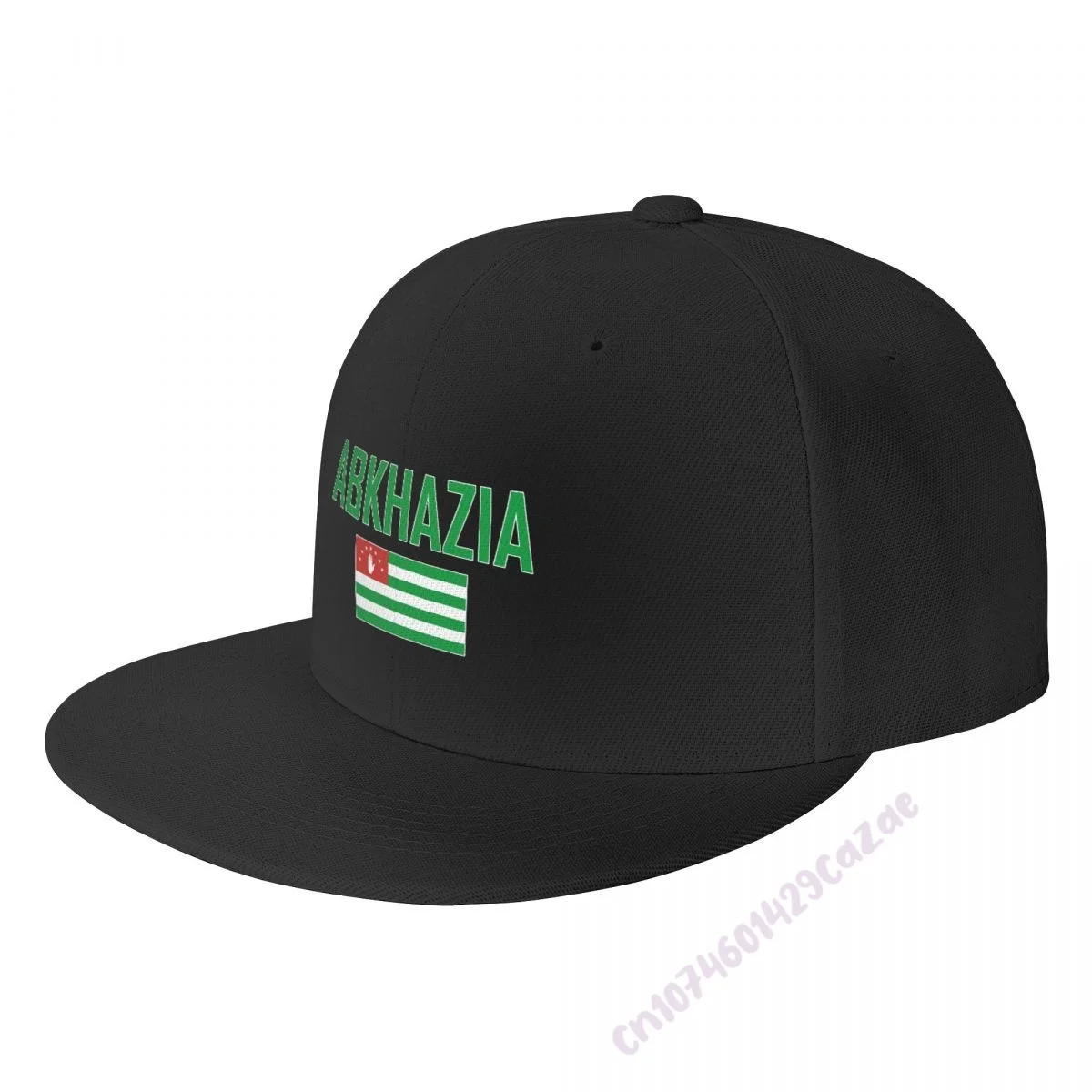 ABKHAZIA Flag Flat Brim Baseball Cap Breathable Adjustable Men Women Outdoor Hip Hop Hat For Gift