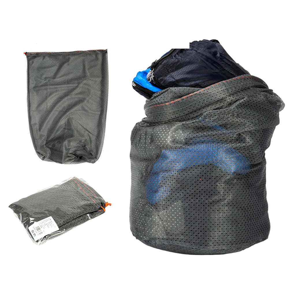 

Mesh Sleeping Bag Storage Sack Lightweight Drawstring Storage Sack Large Capacity for Sleeping Bag Hiking Travelling and Camping