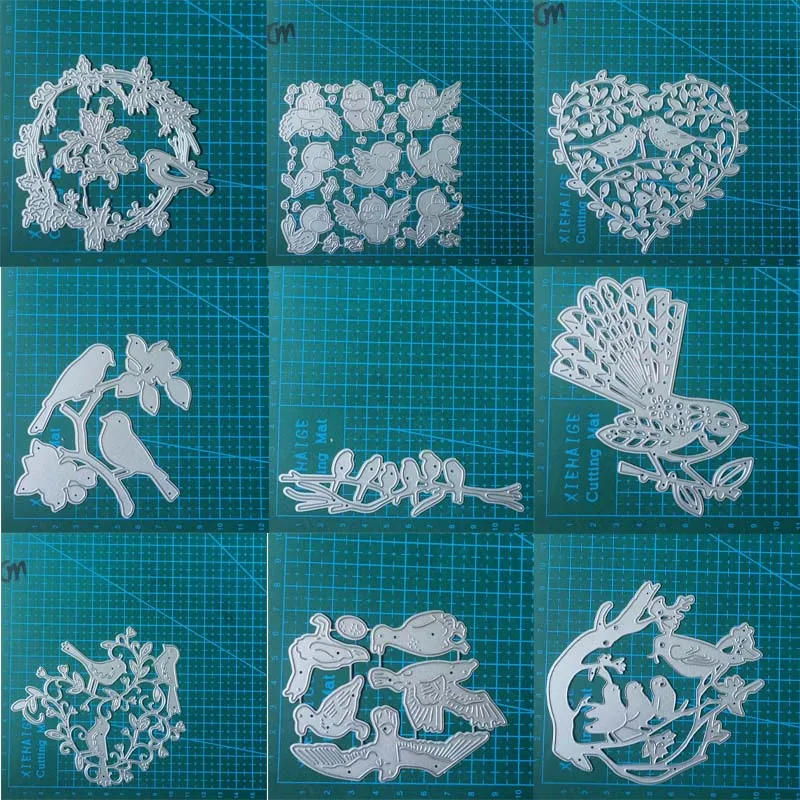 Branch bird wreath metal cutting dies Scrapbooking decoration paper craft knife mould blade punch template Embossing stencils
