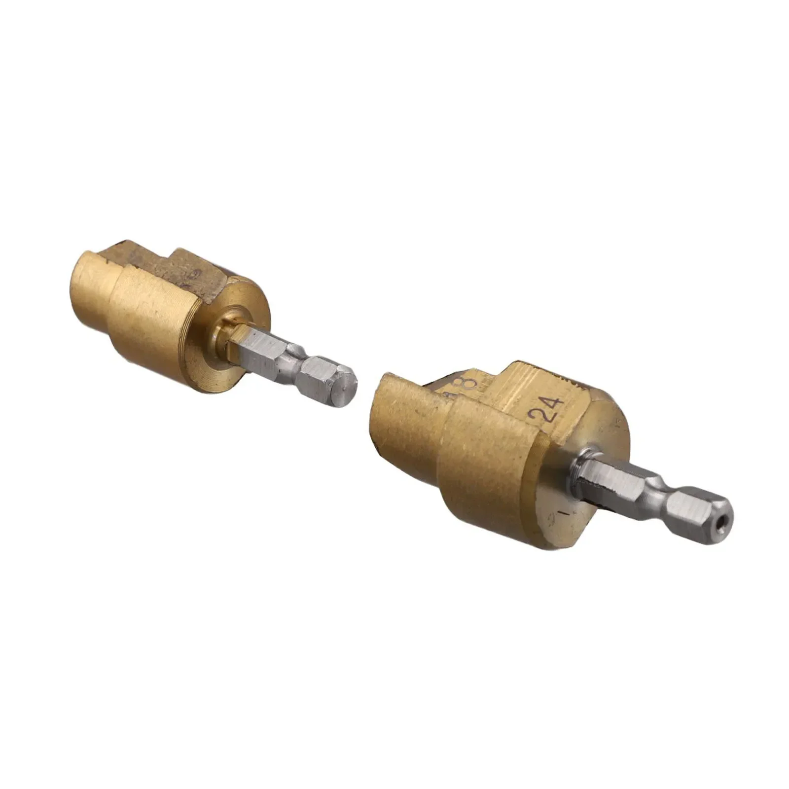 PPR Lifting Stepped Drill Bit Hex Shank Water Pipe Tool 6 35mm Handle HSS Material Gold Color Size 61x6 35x22mm