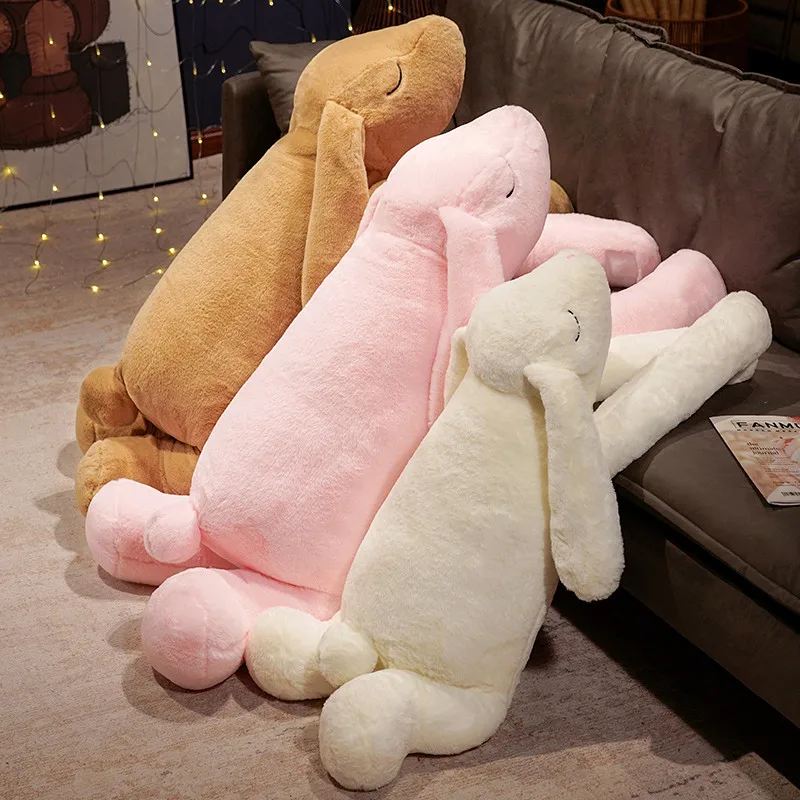 たくさんの巨大な動物ぬいぐるみ,かわいい,90cm,120cm,大きな耳,ウサギ
