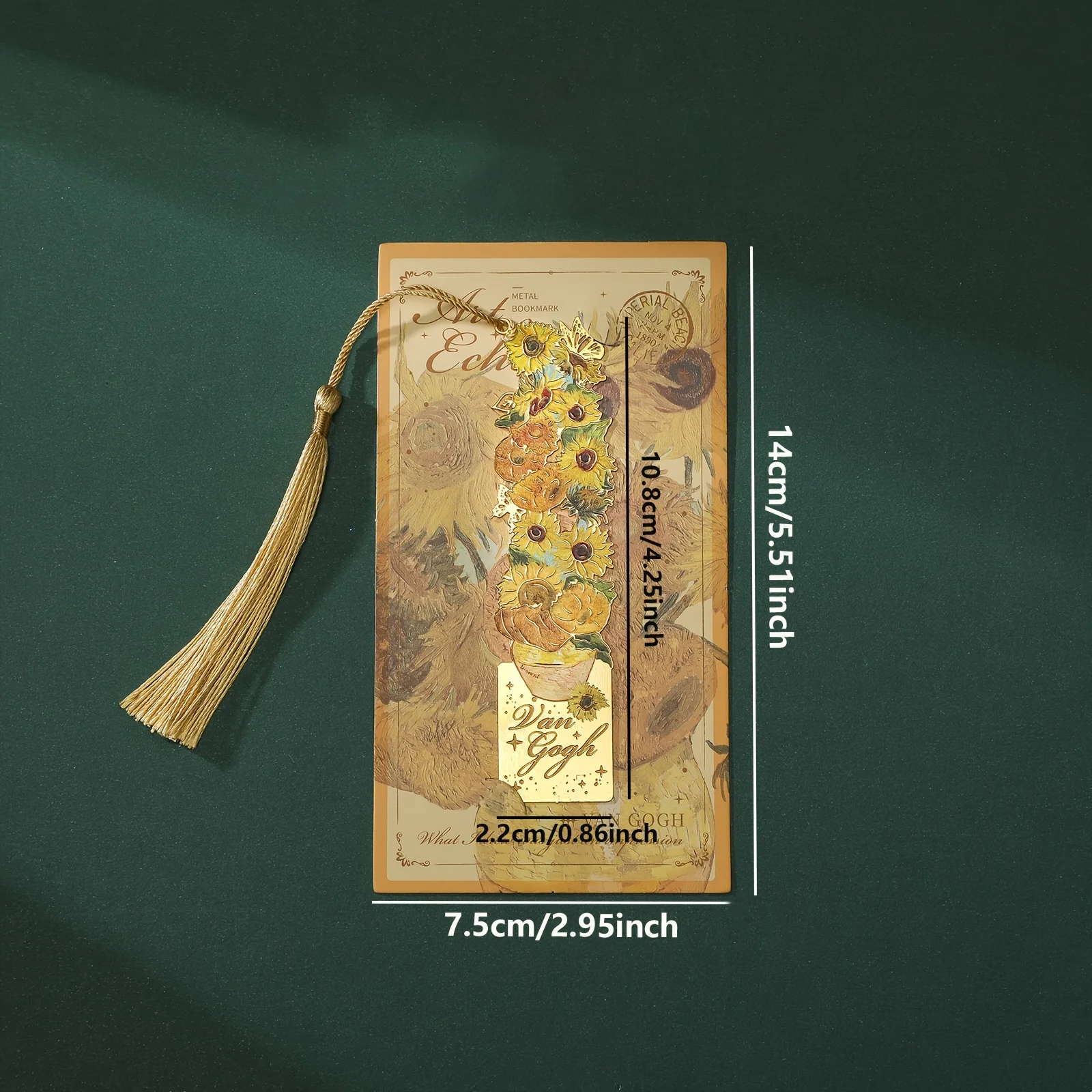 1 قطعة اللوحة المعدنية خمر المرجعية المرجعية جوفاء مع شرابة طويلة لقارئ نادي الكتاب الأصدقاء المعلمين الطلاب #6