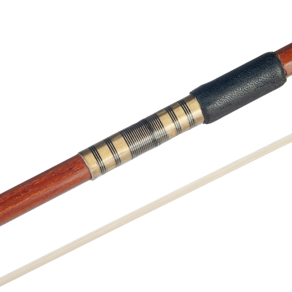 LOOK Standard 4/4 Violin Bow Brazilwood Round Stick W/ Ebony Frog Mongolian Horse Hair Bow Well Balance